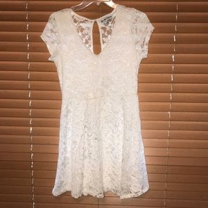 Super Cute White Lace Dress